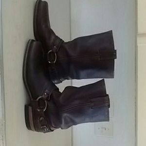 Frye Belted Harness Boots