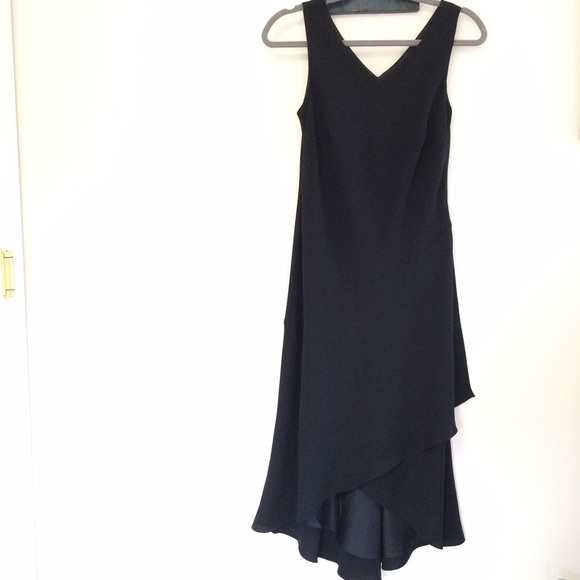 Talbots hi-lo black dress