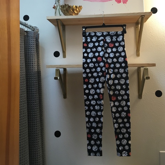 Tween Lularoe polka dot print leggings