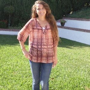 Chevron Sheer Shirt