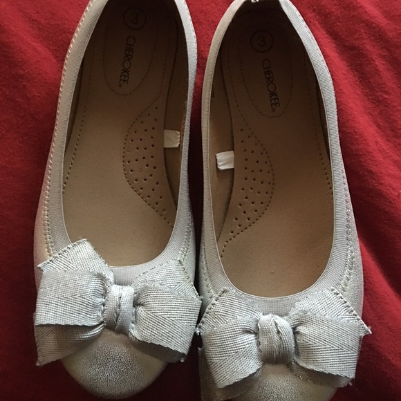 GIRLS ballet flats, worn once