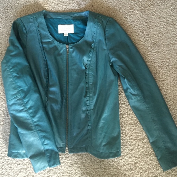 Hinge leather jacket