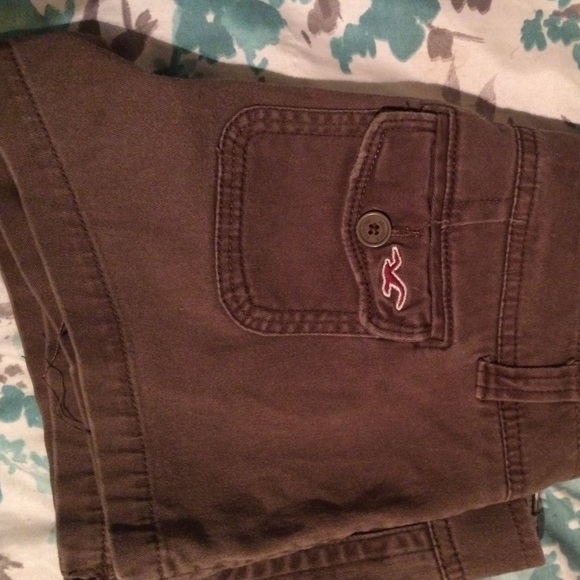 Brown Hollister shorts size 1 - Picture 1 of 3