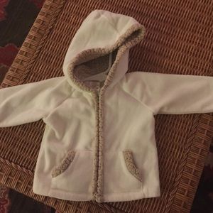 Old Navy fleece hooded jacket (3-6months)