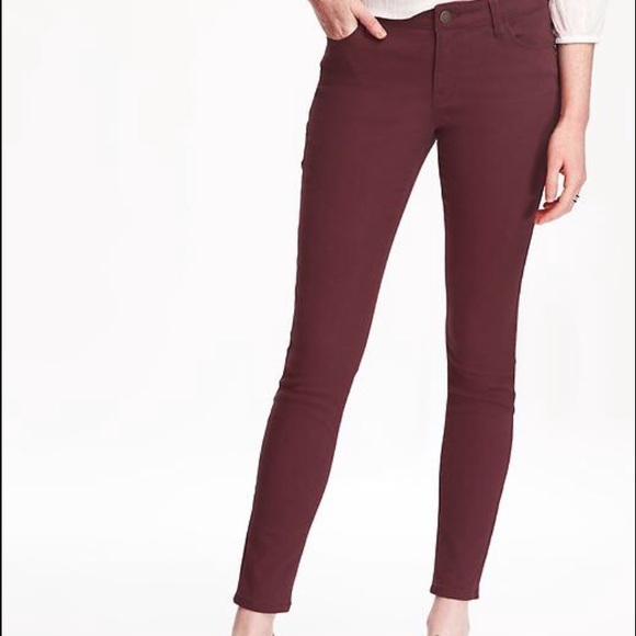 Old Navy Pants - Old Navy Sateen Pants, size 10, color:Plum NWT