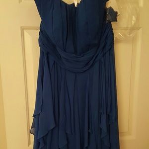 Short royal blue dress