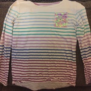 Girls L/S Striped Shirt