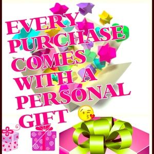 Every order placed receives a special gift 🎀🎈💌