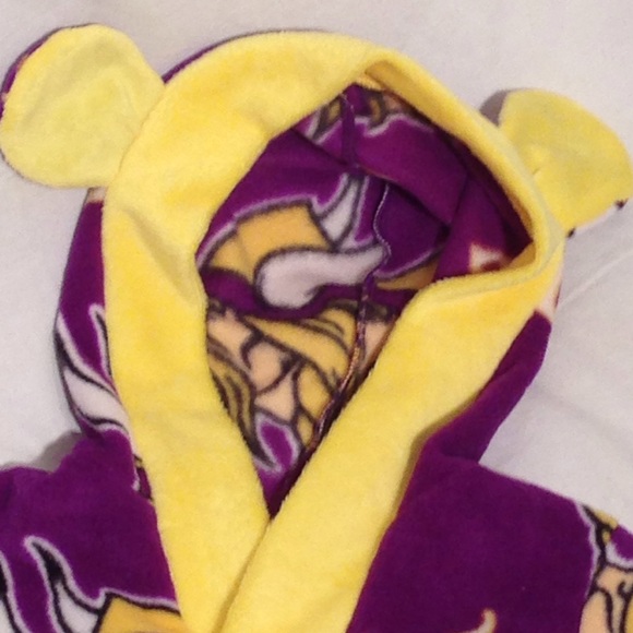 12-18m Hooded Fleece Dress. MN Vikings NEW - Picture 2 of 4