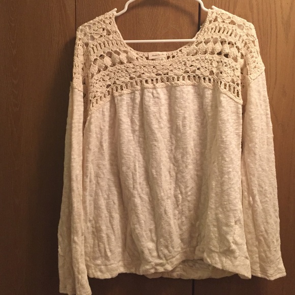 Crochet light weight sweater from anthropology