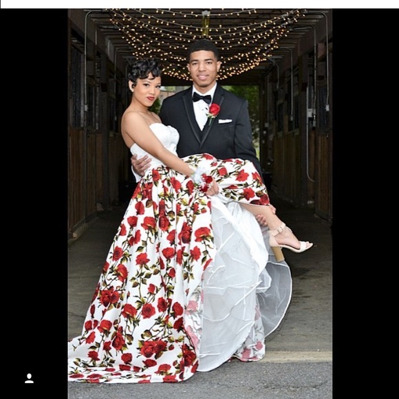 Floral Angela and Allison Prom dress - Picture 2 of 4