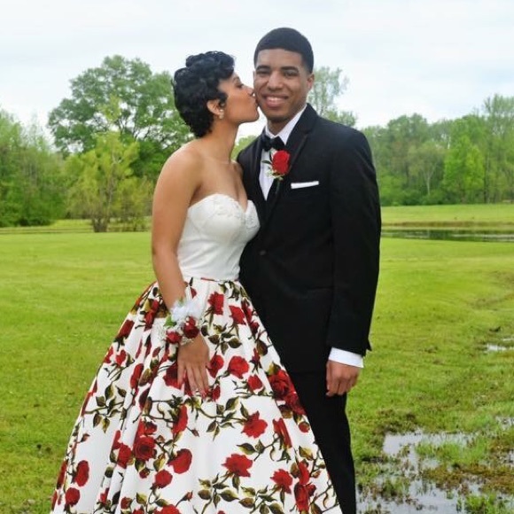 Floral Angela and Allison Prom dress - Picture 3 of 4