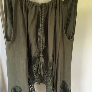 cut-out shoulder blouse