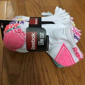 Reebok (8 pack) low cut socks FITS Women 9-11