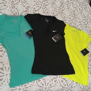 3 Nike Pure Tennis Tops XS