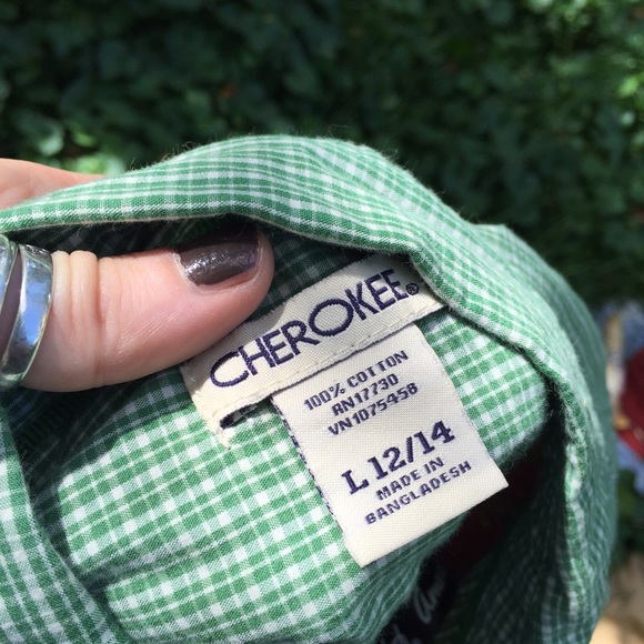 Green Smallcheck Oxford Shirt - Picture 4 of 4