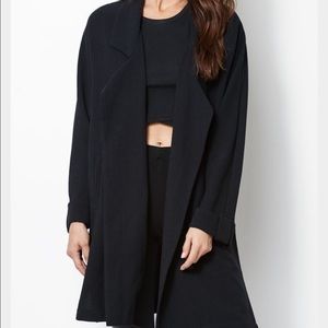 Kendall and Kylie Black Trenchcoat