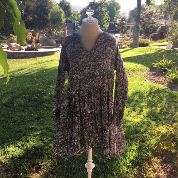 Purple floral dress