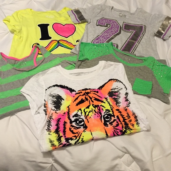 5 piece lot Justice tops
