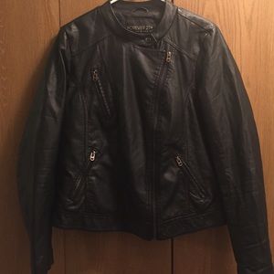 Faux leather forever 21 jacket