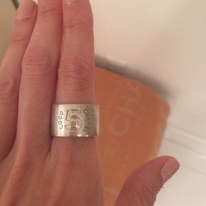 Chanel sterling silver ring