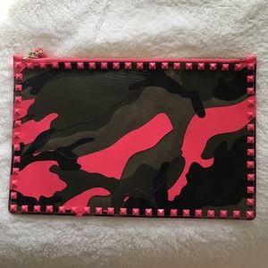Valentino Camo Clutch