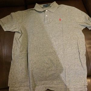 Gray Ralph Lauren polo