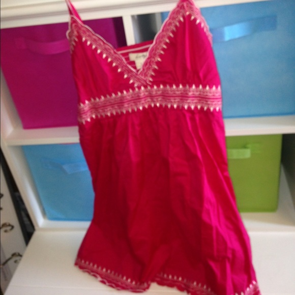 Bright pink top
