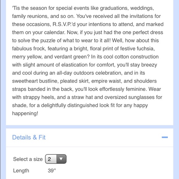 Modcloth "Save the Date" Floral Dress - Picture 4 of 4