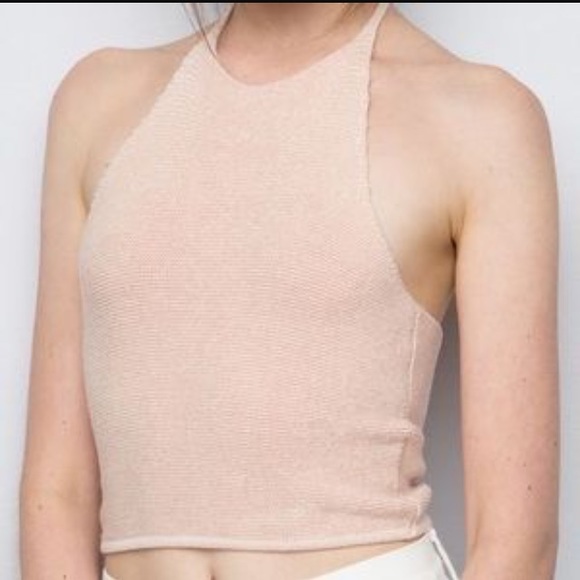 Brandy Melville Tops - Brandy melville knit halter crop top