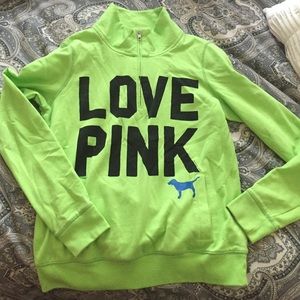 VS Pink Quarter zip sweatshirt