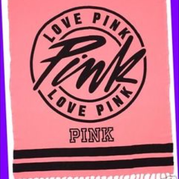 Victoria's Secret Pink Coral Beach Blanket