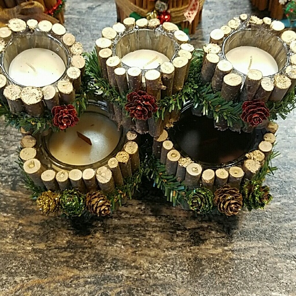 Rustic Christmas Candles