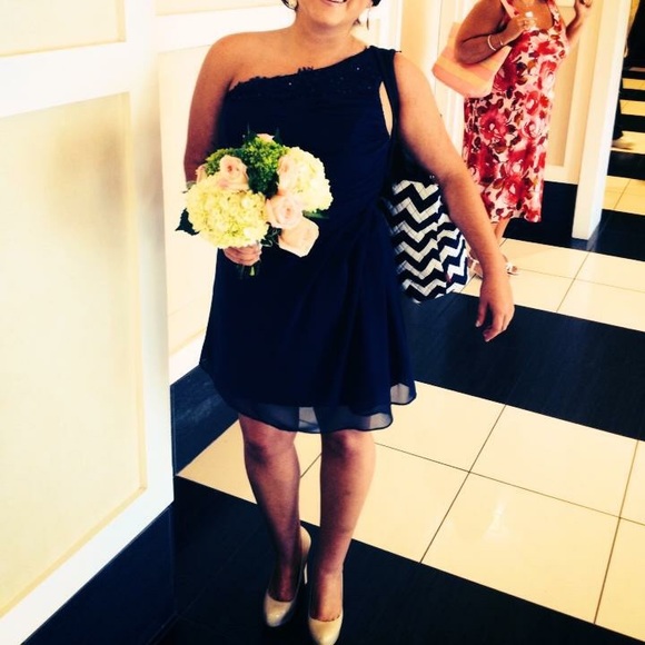 Navy Blue Bridesmaids Dress!