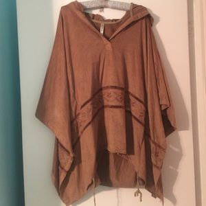 Hooded poncho