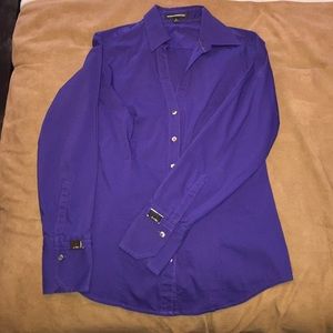 Express essential work button up shirt