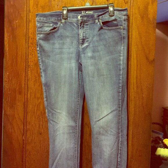 Blue washed jeans