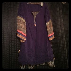 Flowy dark blue dress