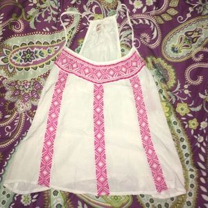 Cream/white tank top