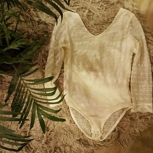Lace Embroidered Body Suit