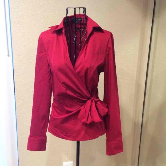 Express Tops - NWOT Express wrap blouse