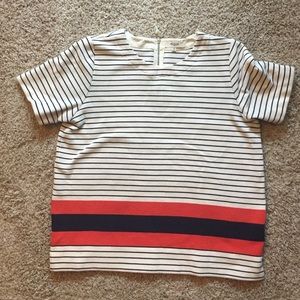 Madewell striped structured tee