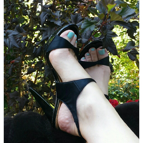 Bebe Satin Heels - Black