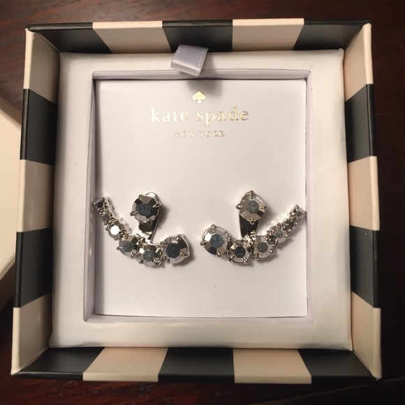 Kate Spade Dainty Sparkles Crystal Ear Jackets - Picture 2 of 4