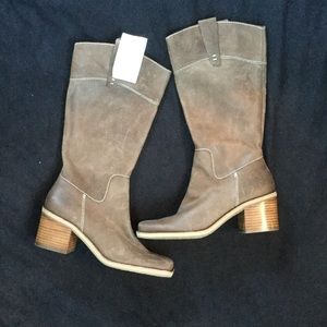 Nine West Distressed Brown cowboy Boots 7 NWT