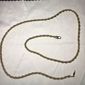 24k gold plated over sterling silver chain- 20in