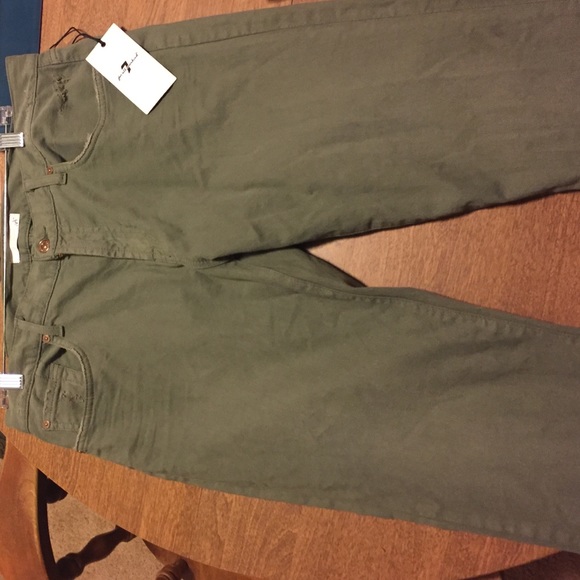 NWT Green 7 for all mankind skinny jeans