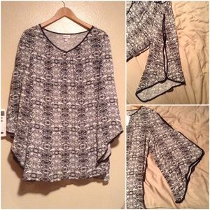 Avenue kimono shirt. NWT