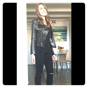 Metallic Guess Leather Jacket