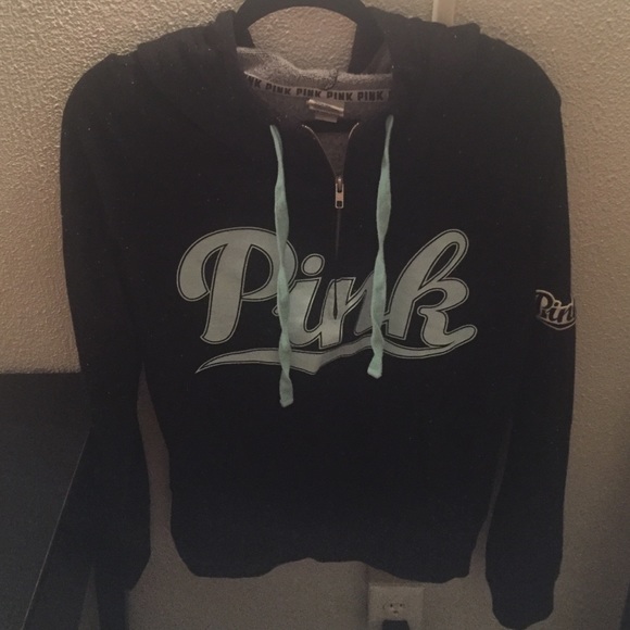VS PINK 3/4 zip hoodie